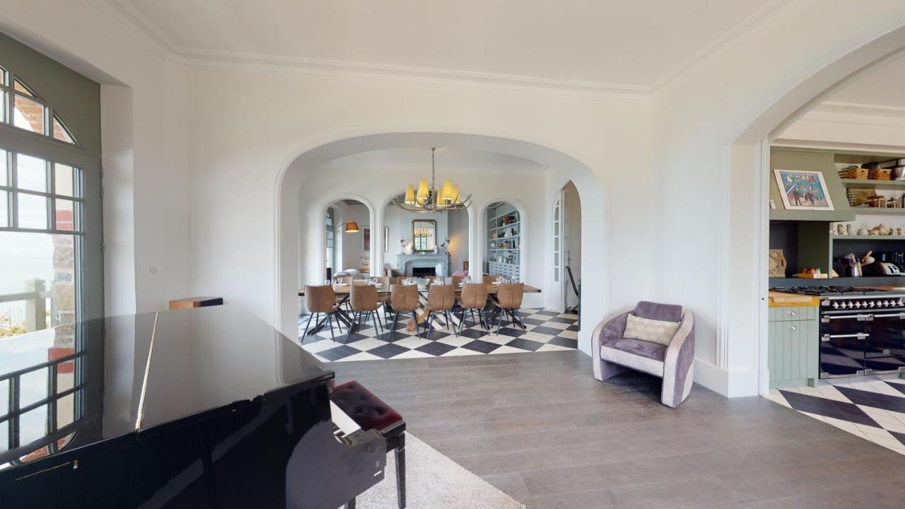 Les Roches Grises, Luxueuse Villa Face Mer, 4Etoiles, Spa Et Jardin Panoramique, Societe La Clef Decamp Granville Buitenkant foto