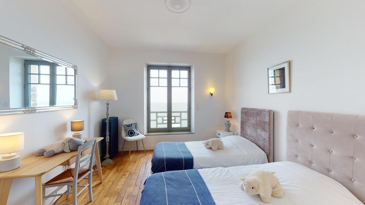 Les Roches Grises, Luxueuse Villa Face Mer, 4Etoiles, Spa Et Jardin Panoramique, Societe La Clef Decamp Granville Buitenkant foto
