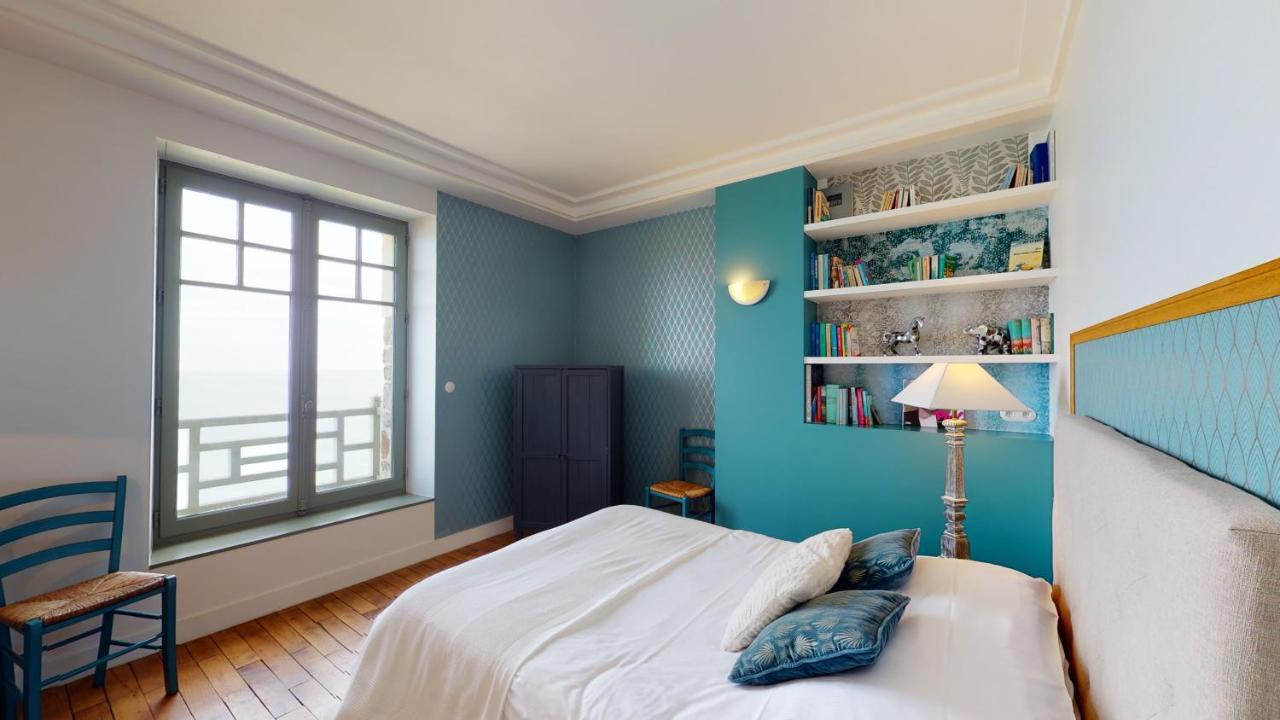 Les Roches Grises, Luxueuse Villa Face Mer, 4Etoiles, Spa Et Jardin Panoramique, Societe La Clef Decamp Granville Buitenkant foto