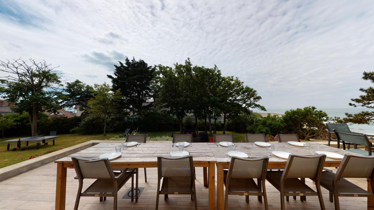 Les Roches Grises, Luxueuse Villa Face Mer, 4Etoiles, Spa Et Jardin Panoramique, Societe La Clef Decamp Granville Buitenkant foto