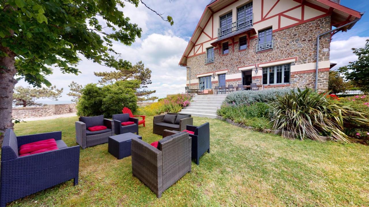 Les Roches Grises, Luxueuse Villa Face Mer, 4Etoiles, Spa Et Jardin Panoramique, Societe La Clef Decamp Granville Buitenkant foto
