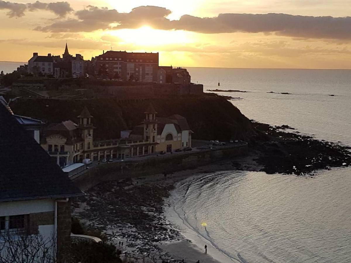 Les Roches Grises, Luxueuse Villa Face Mer, 4Etoiles, Spa Et Jardin Panoramique, Societe La Clef Decamp Granville Buitenkant foto