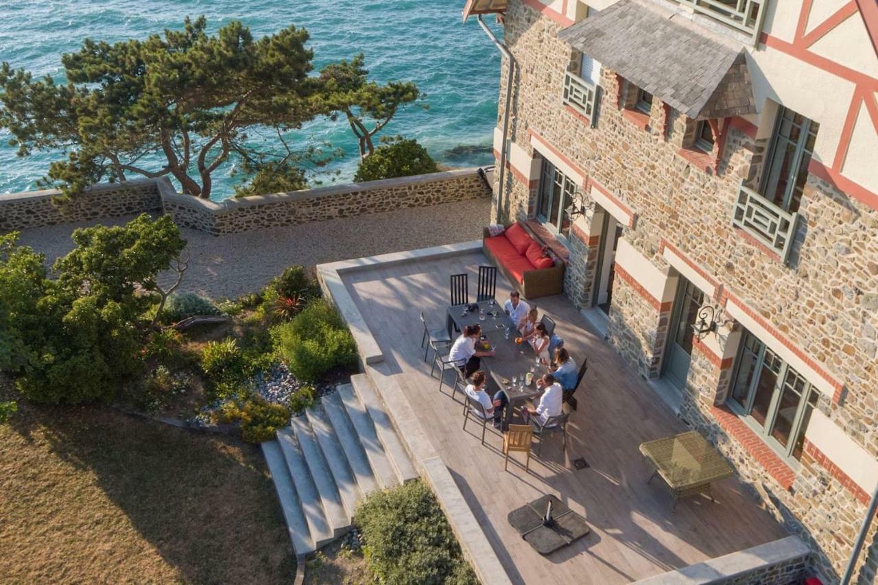 Les Roches Grises, Luxueuse Villa Face Mer, 4Etoiles, Spa Et Jardin Panoramique, Societe La Clef Decamp Granville Buitenkant foto