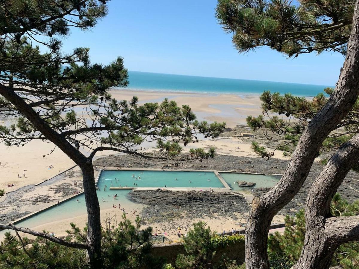 Les Roches Grises, Luxueuse Villa Face Mer, 4Etoiles, Spa Et Jardin Panoramique, Societe La Clef Decamp Granville Buitenkant foto