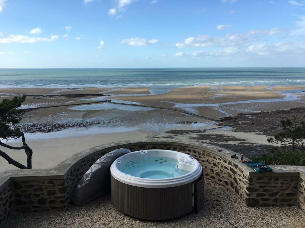 Les Roches Grises, Luxueuse Villa Face Mer, 4Etoiles, Spa Et Jardin Panoramique, Societe La Clef Decamp Granville Buitenkant foto
